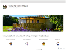 Tablet Screenshot of camping-maisonneuve.com